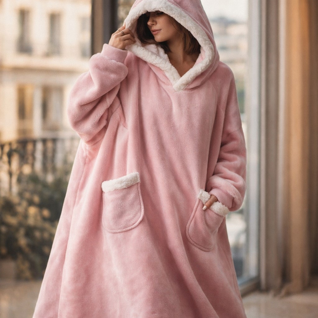 Serena Hooded Plush Robe