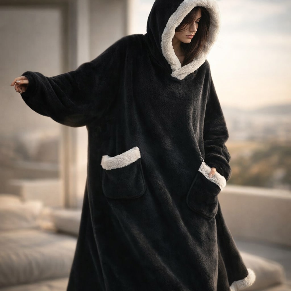 Serena Hooded Plush Robe