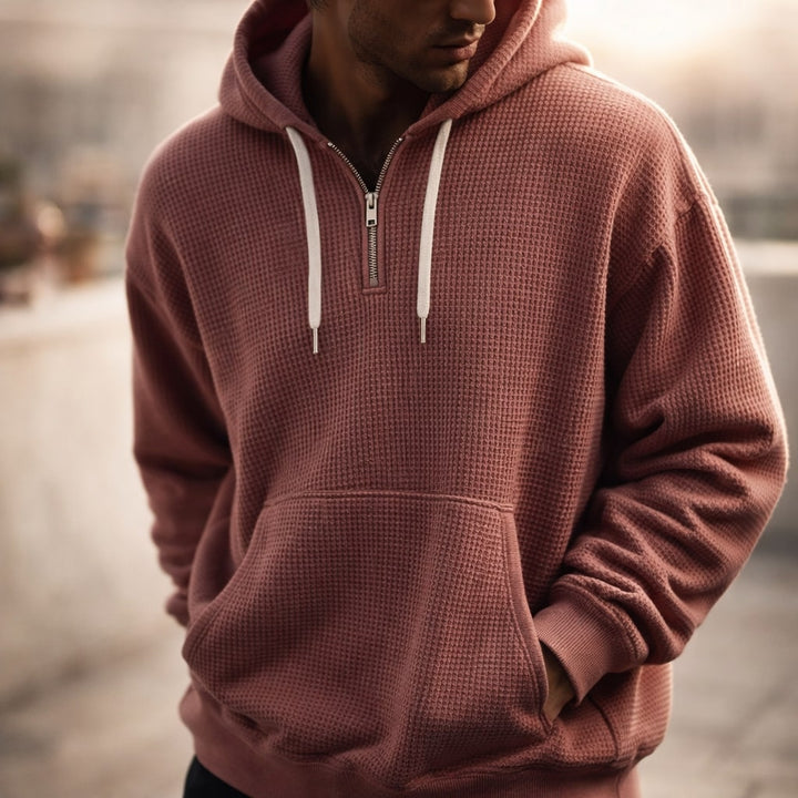 Nico Textured Hooded Pullover