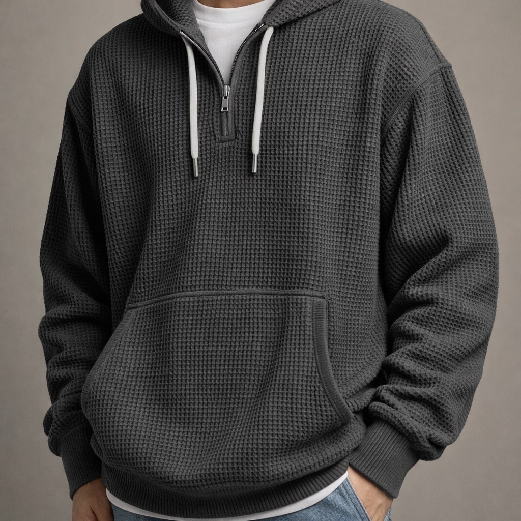 Nico Textured Hooded Pullover