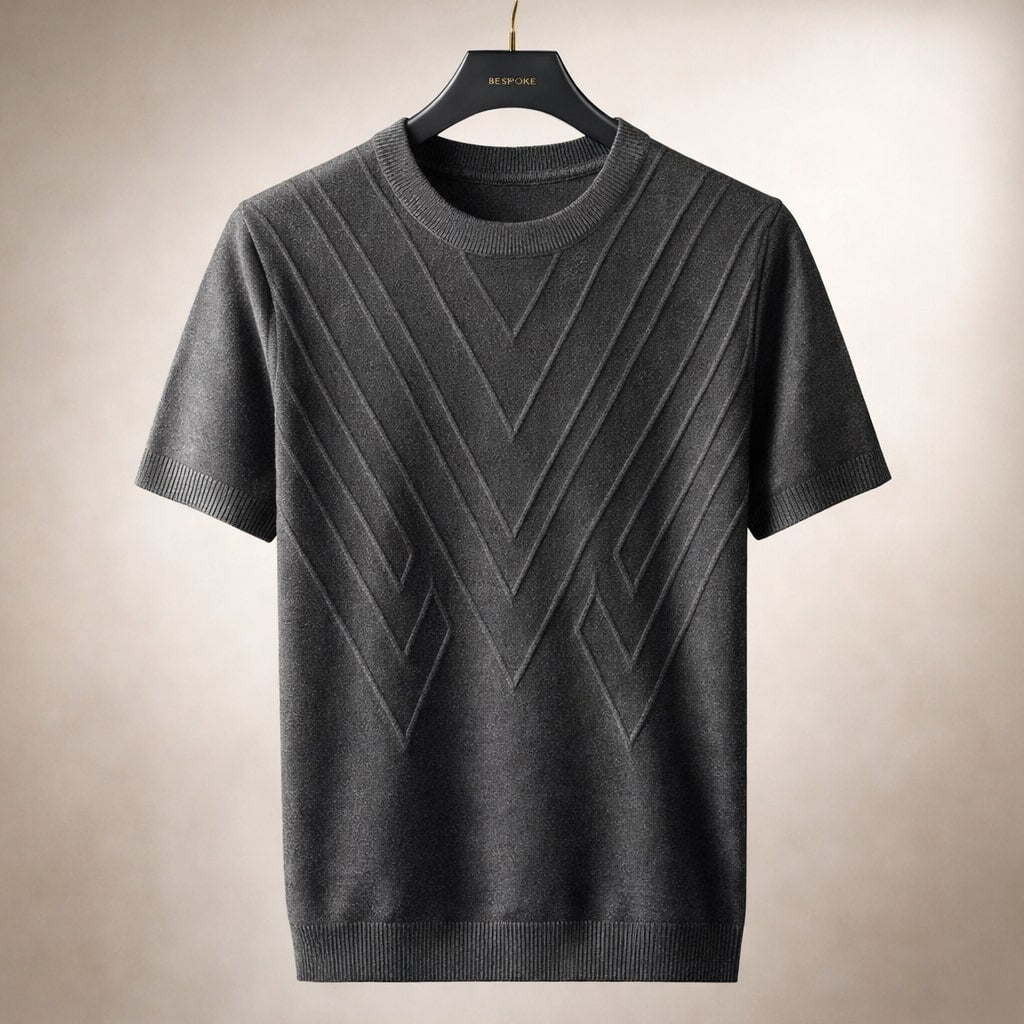 Lorenzo Textured Knit Short-Sleeve Top