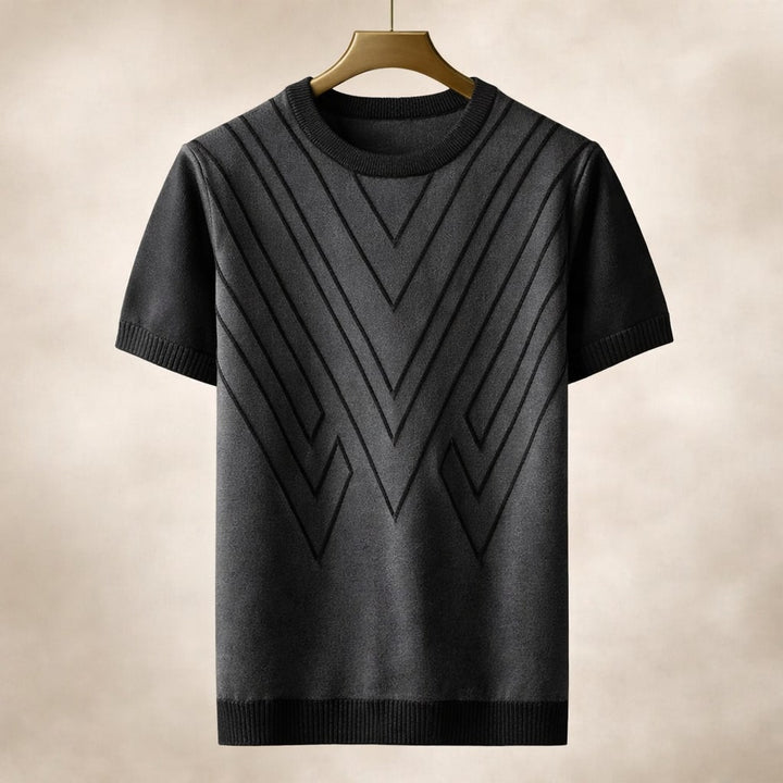 Lorenzo Textured Knit Short-Sleeve Top