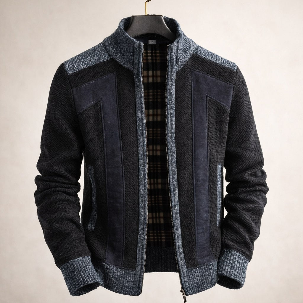 Rafael Lined Knit Zip Jacket