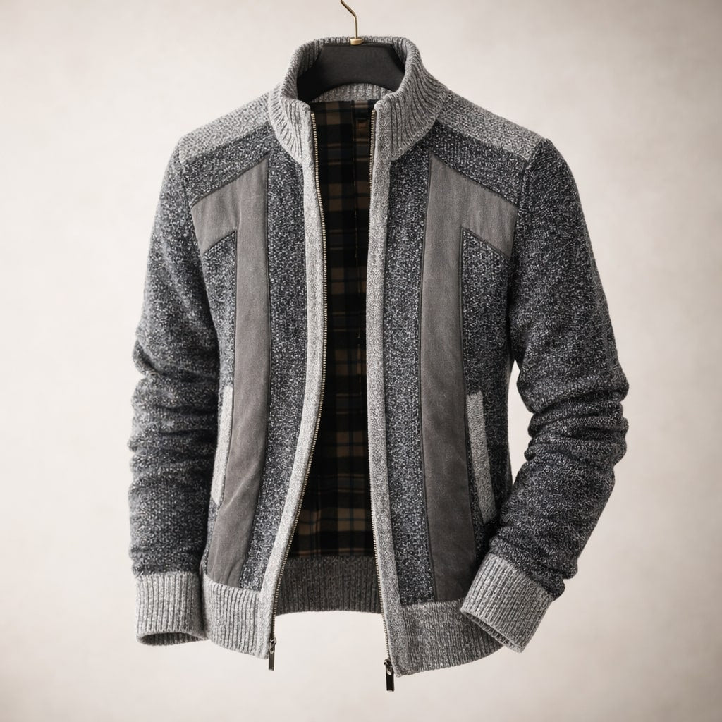 Rafael Lined Knit Zip Jacket