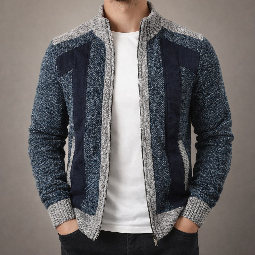 Rafael Lined Knit Zip Jacket