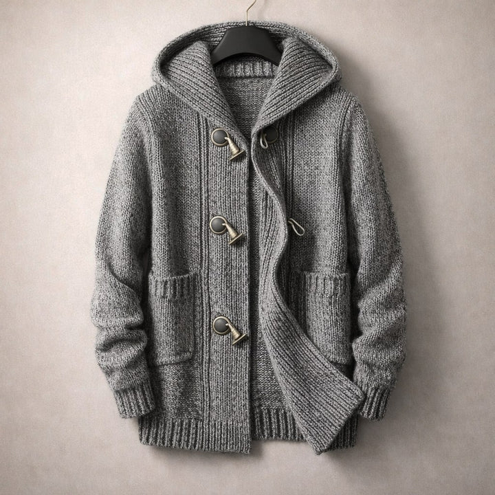 Giacomo Hooded Toggle Knit Cardigan