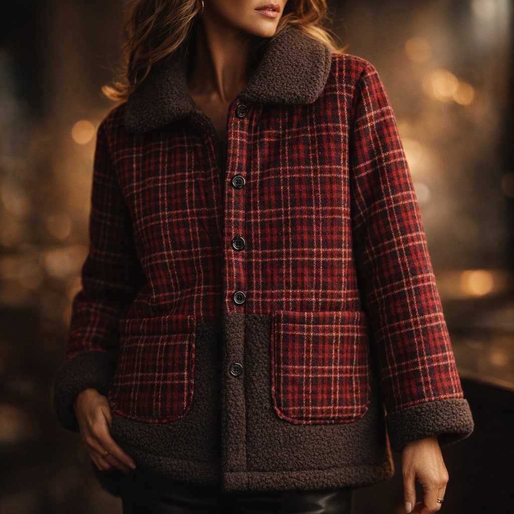 Lisa Lined Check Jacket
