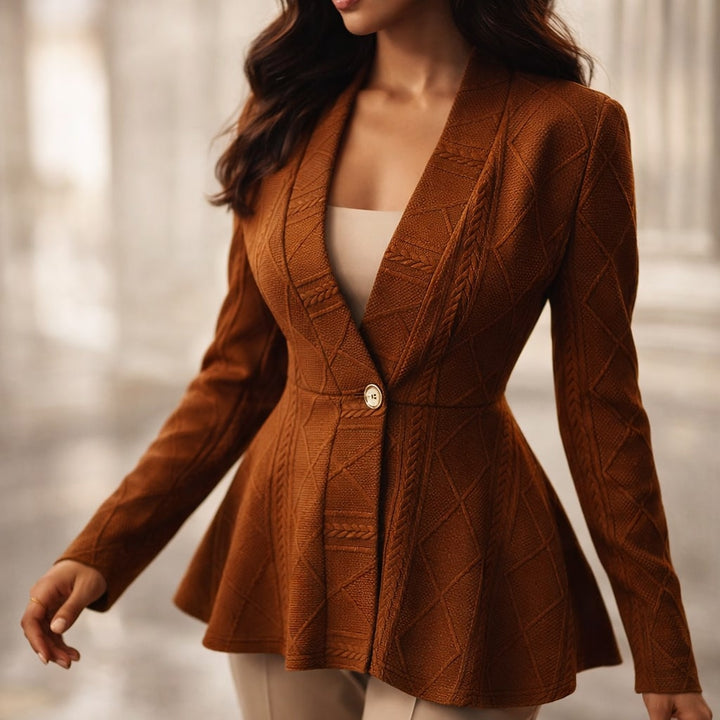 Alessandra Sculpted Peplum Jacket