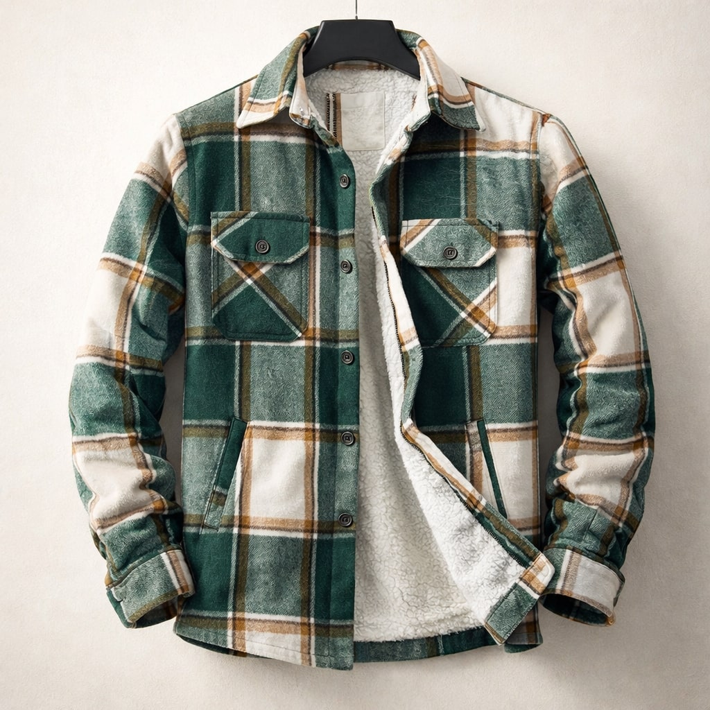 Matteo Lined Flannel Overshirt