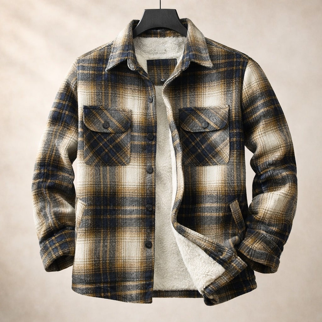 Matteo Lined Flannel Overshirt