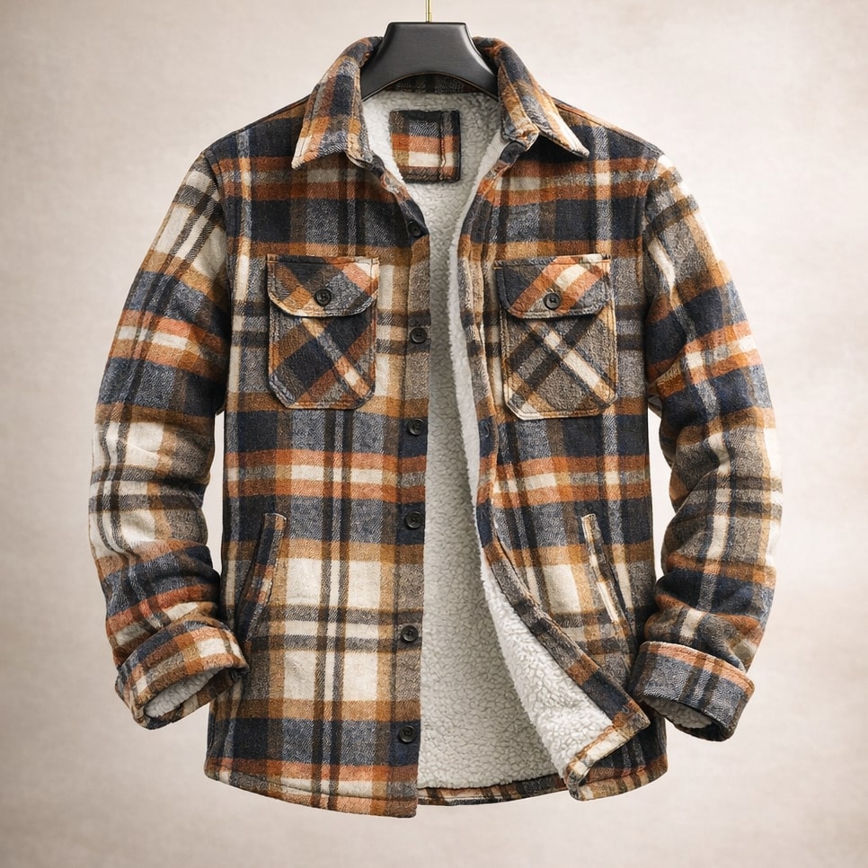 Matteo Lined Flannel Overshirt