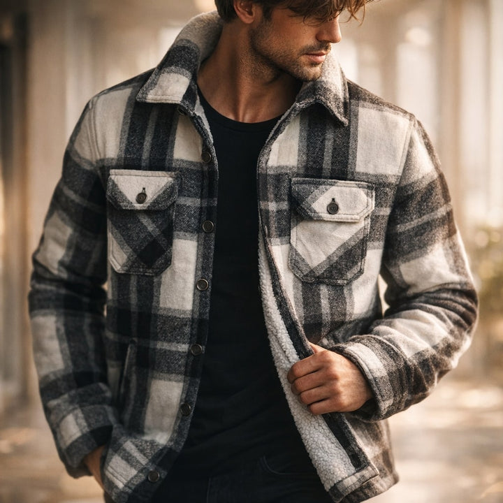 Matteo Lined Flannel Overshirt
