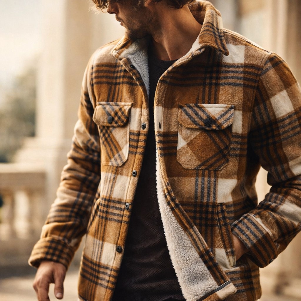 Matteo Lined Flannel Overshirt
