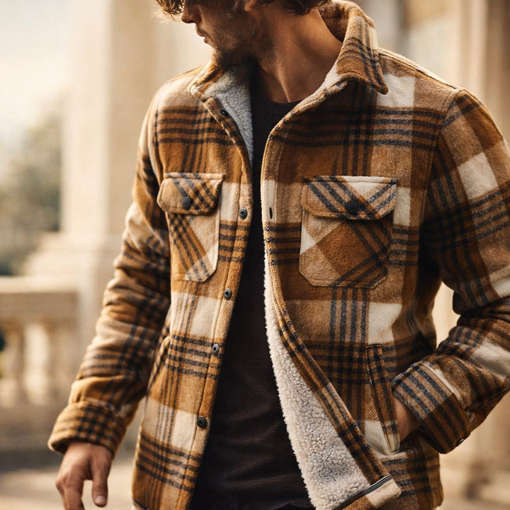 Matteo Lined Flannel Overshirt