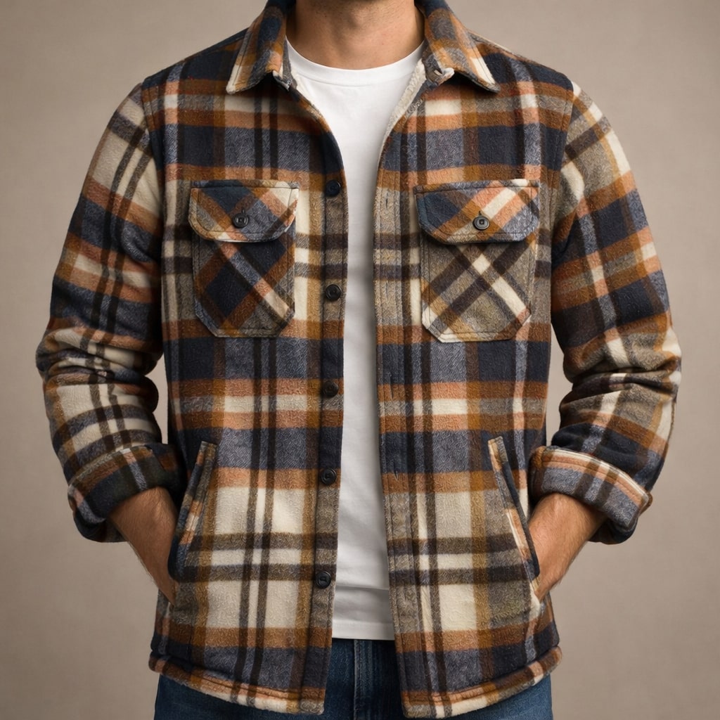 Matteo Lined Flannel Overshirt
