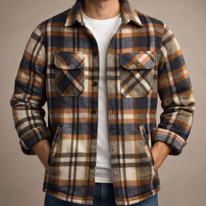 Matteo Lined Flannel Overshirt