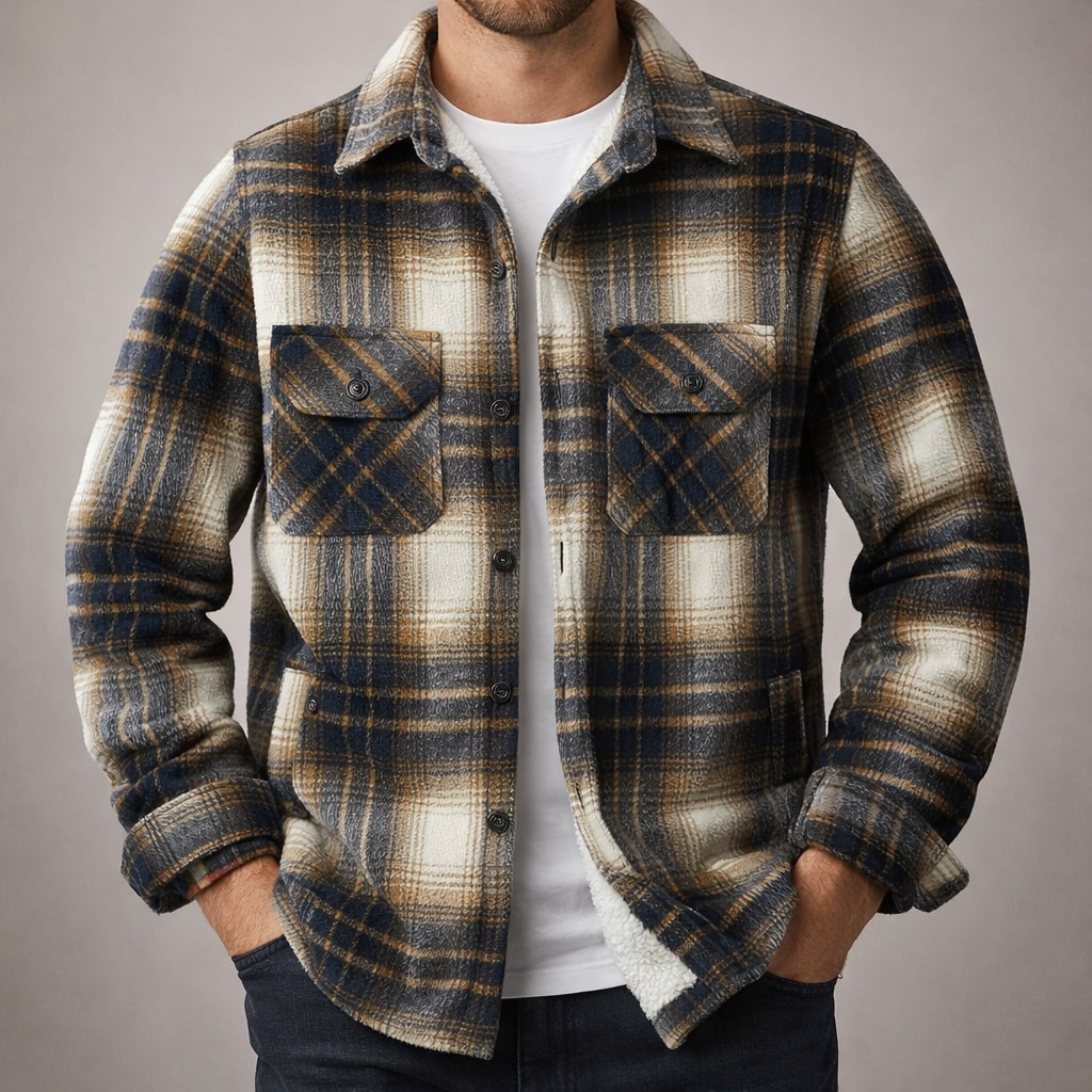 Matteo Lined Flannel Overshirt