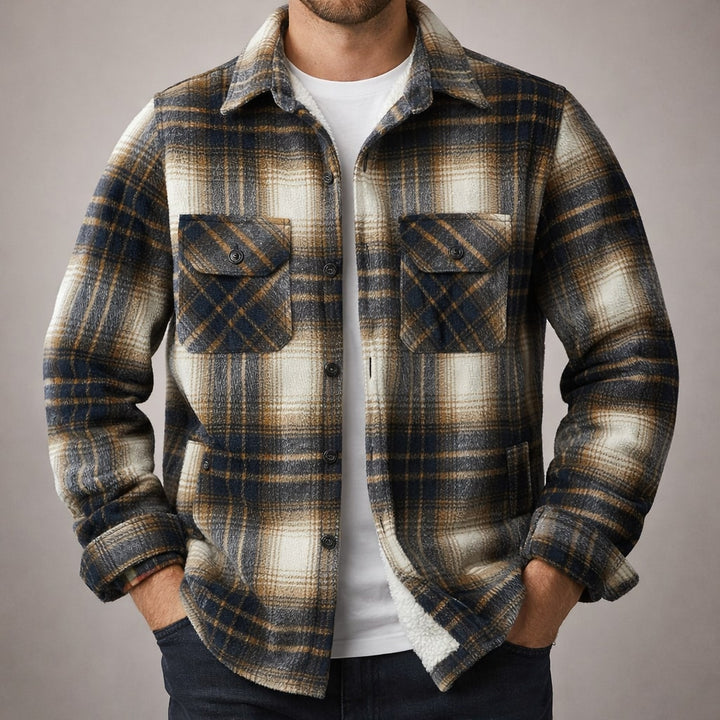 Matteo Lined Flannel Overshirt