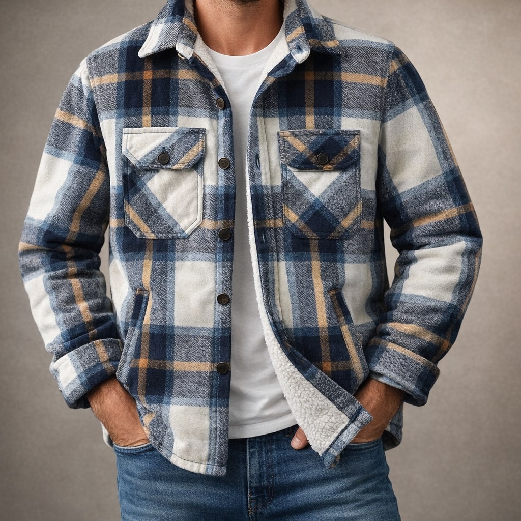 Matteo Lined Flannel Overshirt