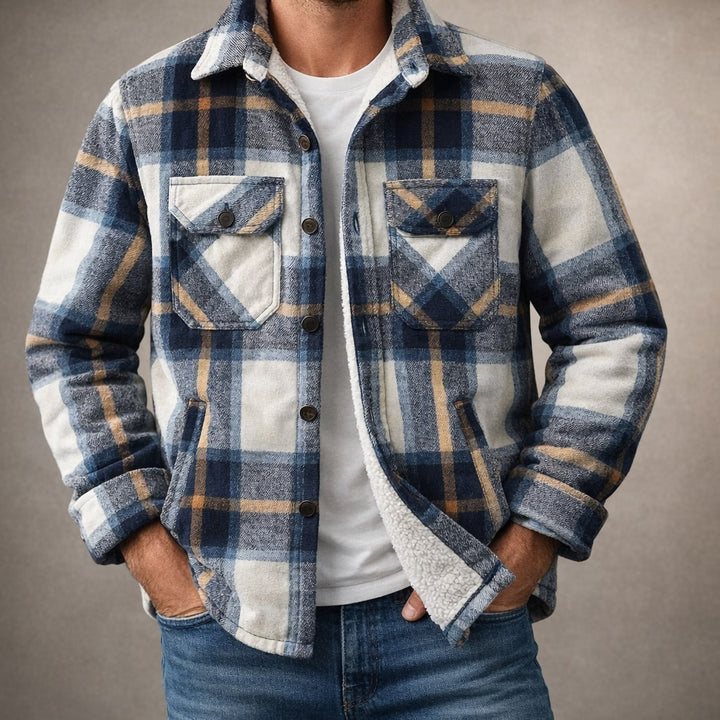 Matteo Lined Flannel Overshirt