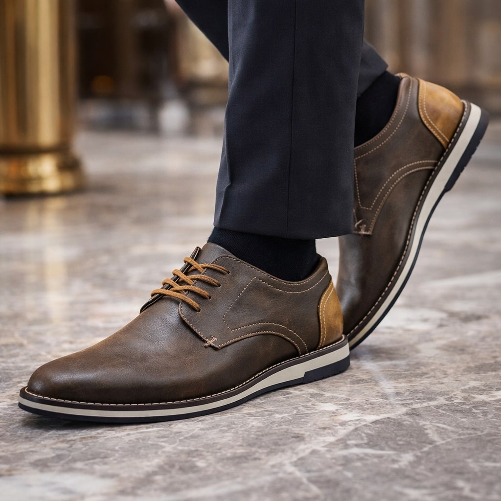 Alessandro Leather Derby Shoe