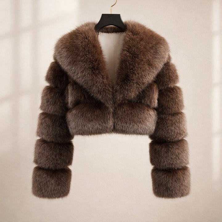 Vittoria Cropped Plush Jacket