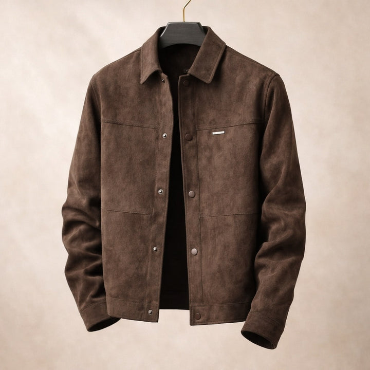Marco Suede Texture Leather Jacket