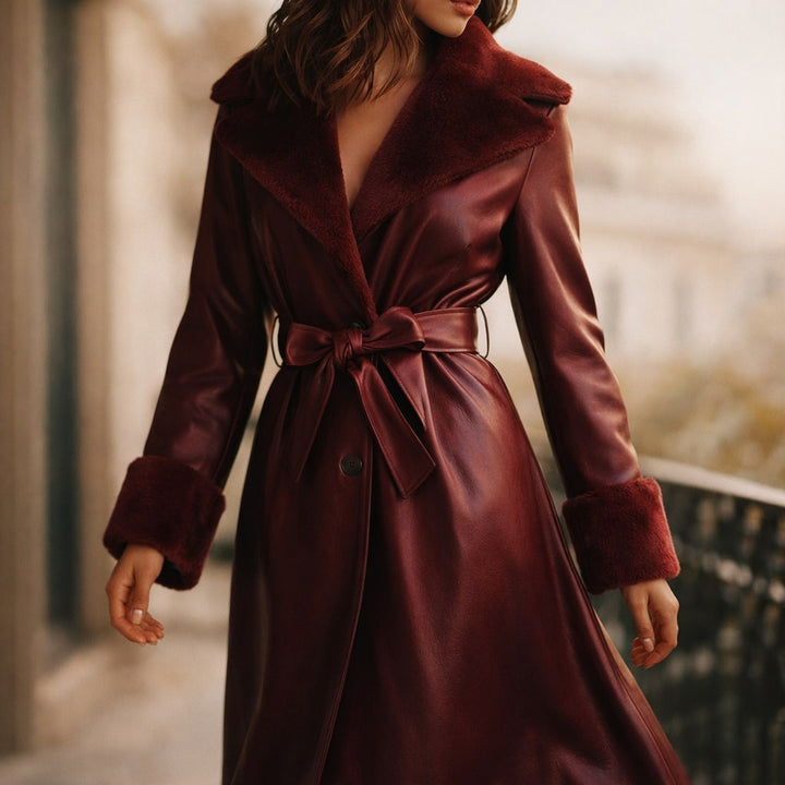 Valentina Leather Coat