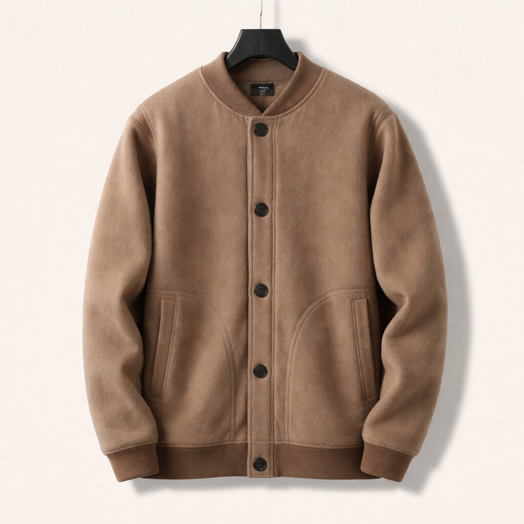 Emilio Fleece Lined Button Jacket