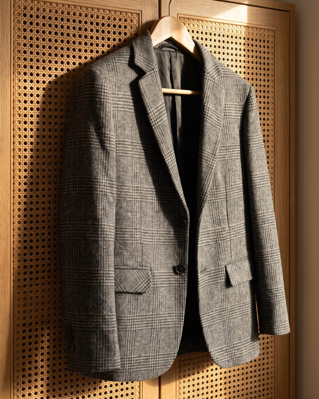 Giovanni Wool Glen Plaid Blazer