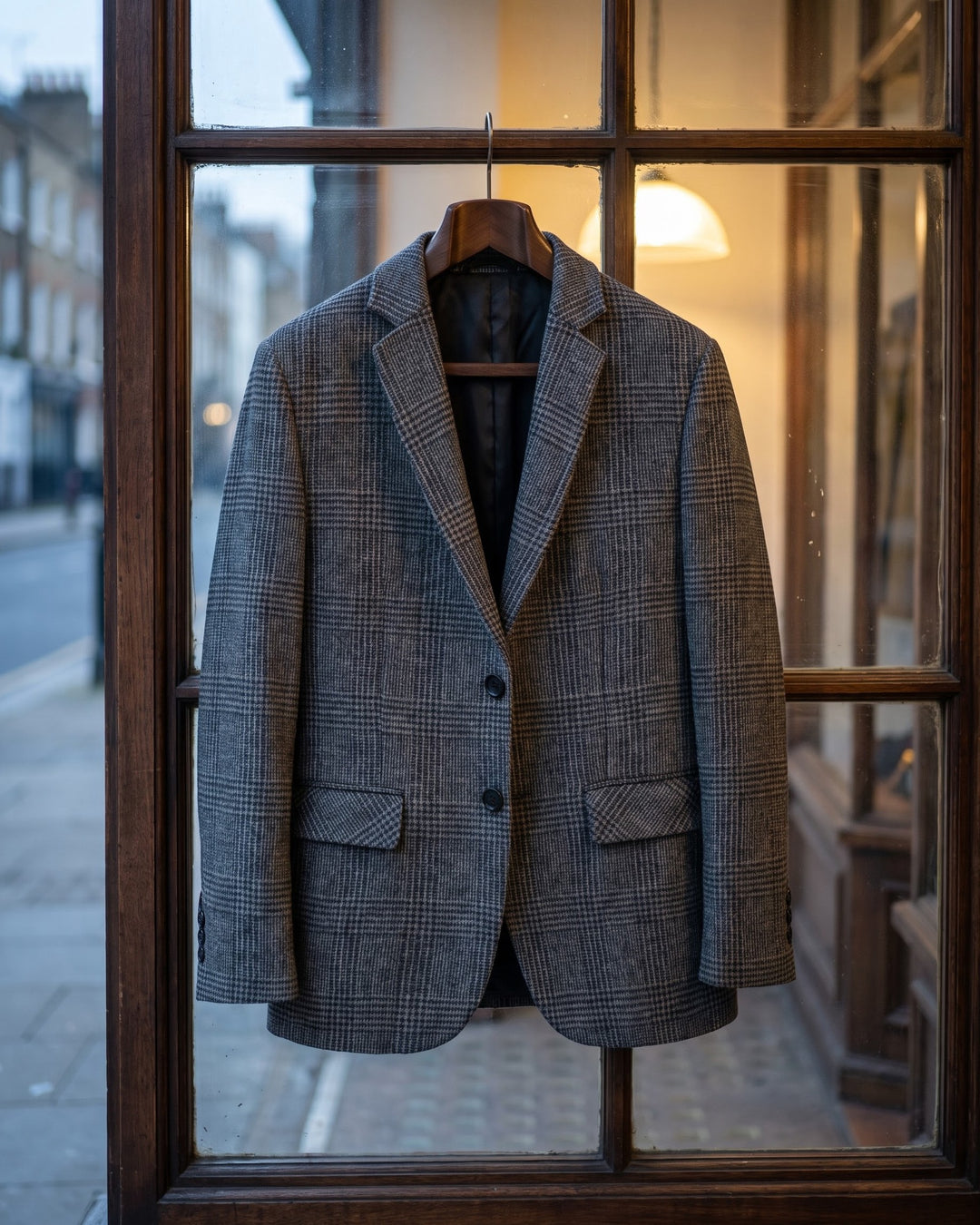 Giovanni Wool Glen Plaid Blazer