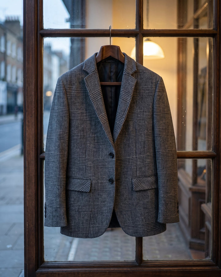Giovanni Wool Glen Plaid Blazer