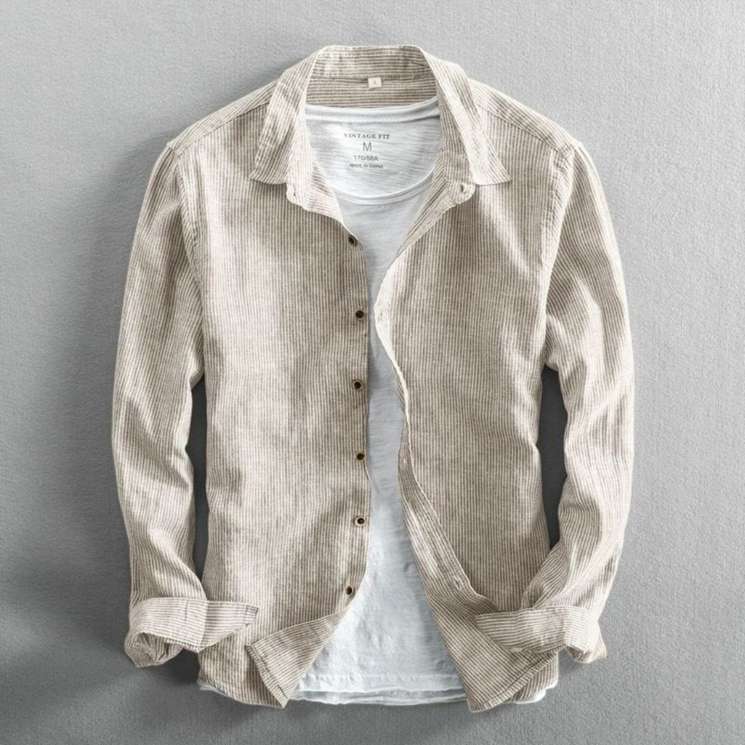 Sergio Linen Striped Shirt