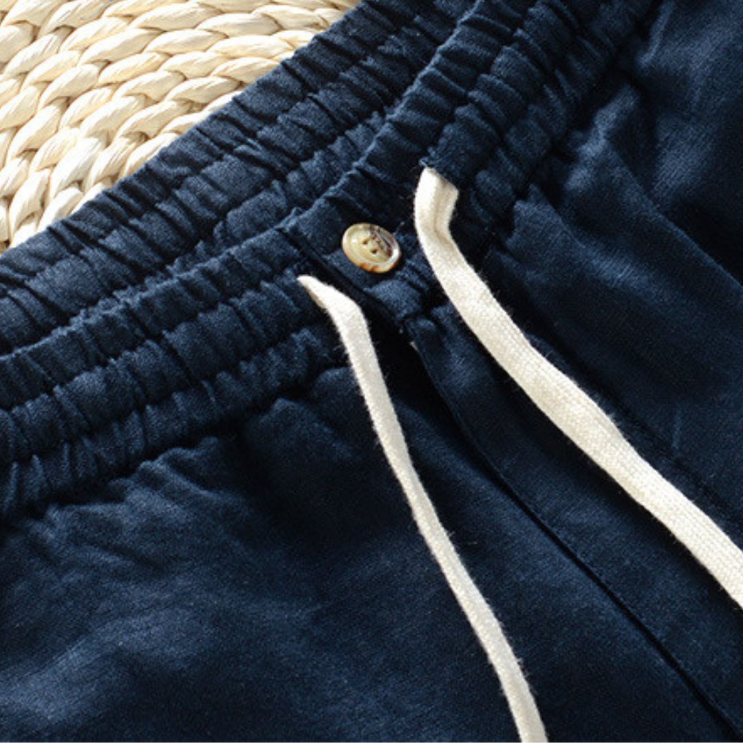 Fabio Linen Elastic Trousers