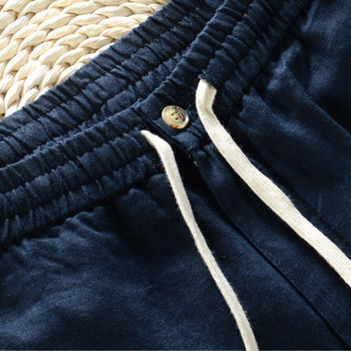 Fabio Linen Elastic Trousers