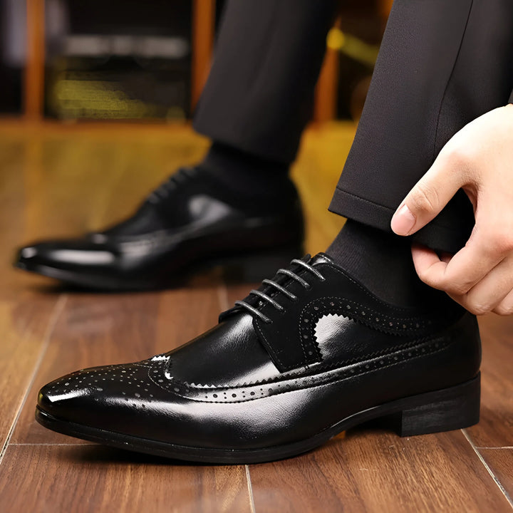 Giovanni Prestige Leather Shoes