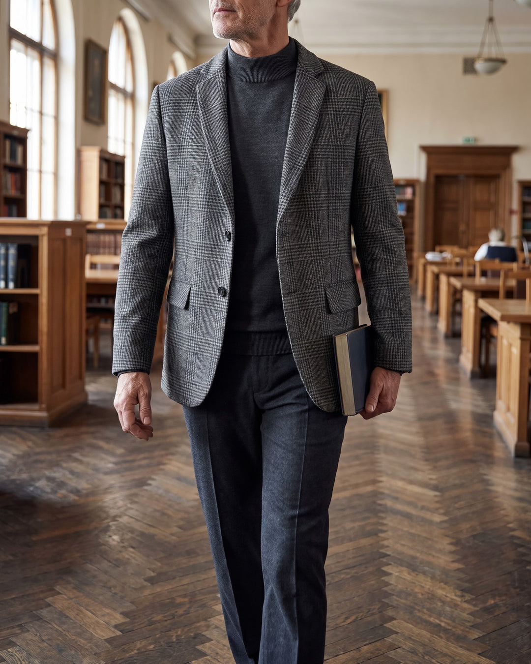 Giovanni Wool Glen Plaid Blazer