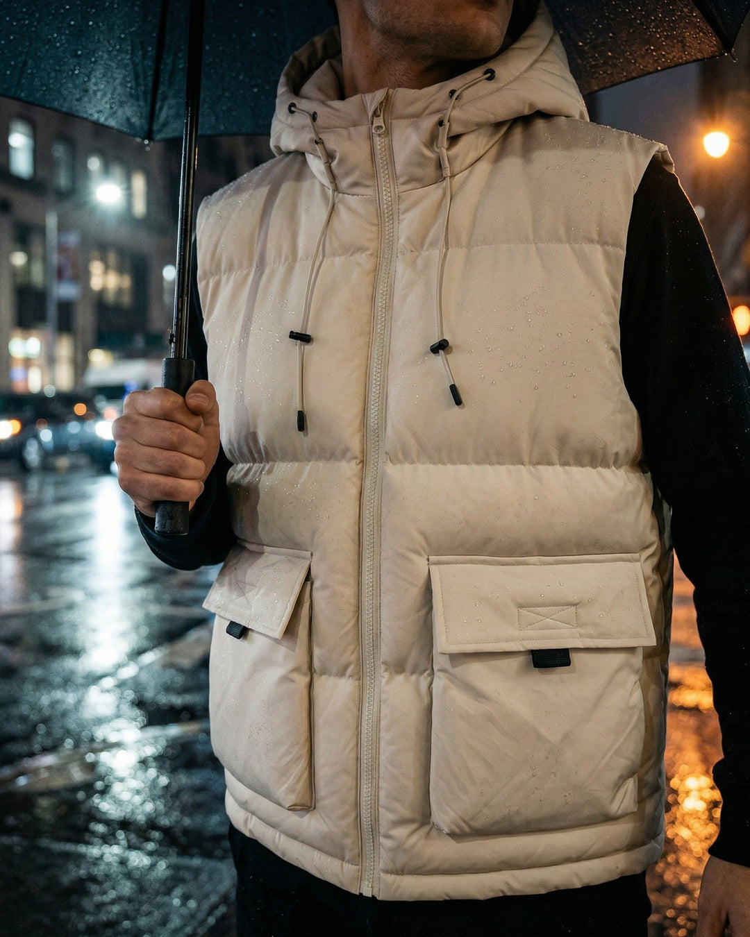 Ettore Hooded Puffer Vest
