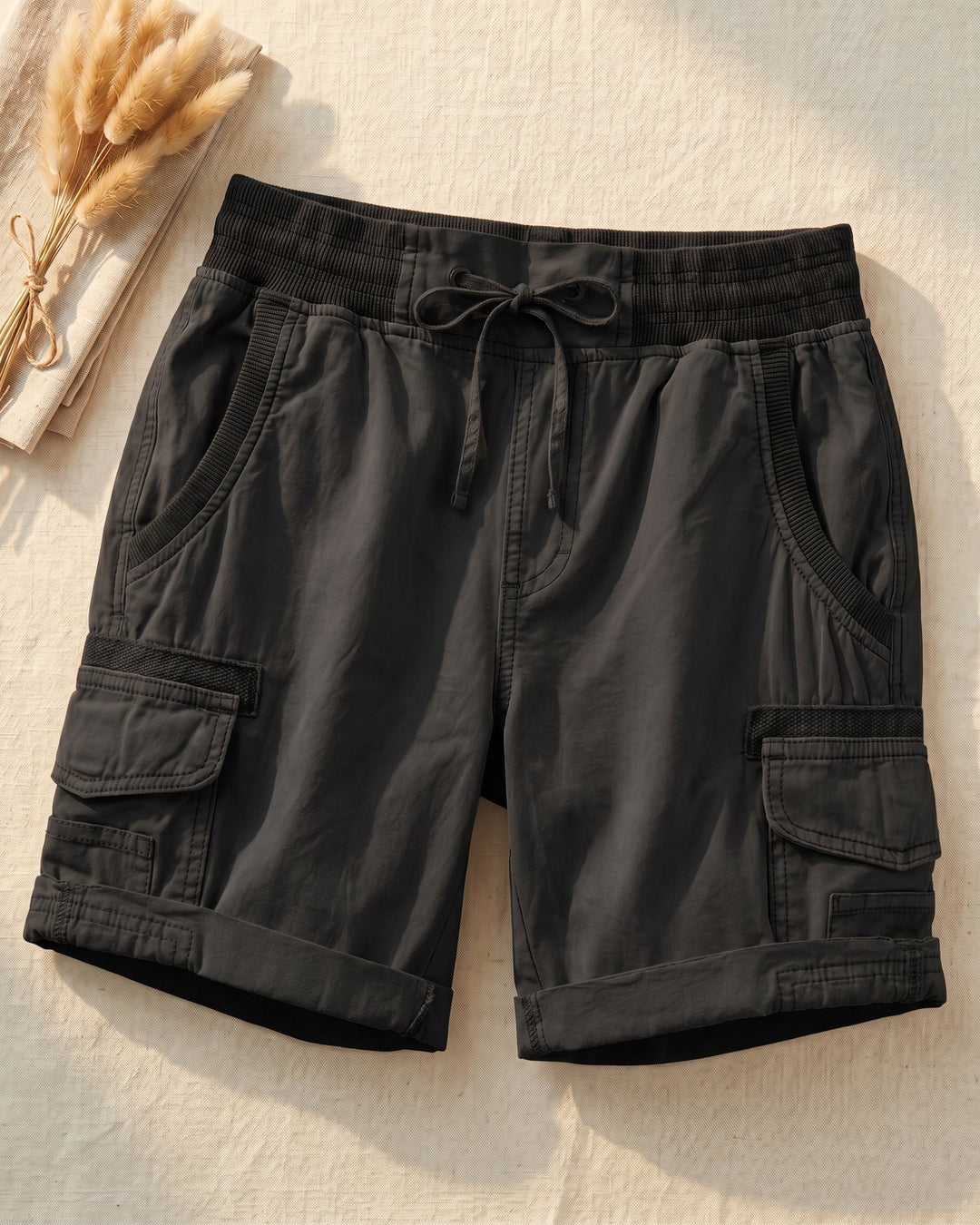 Paloma Cotton Blend Cargo Shorts