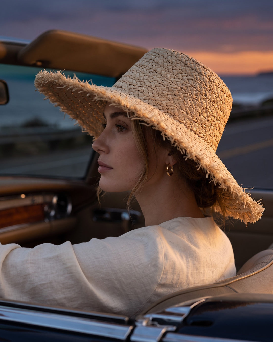 Cecilia Wide-Brim Straw Hat