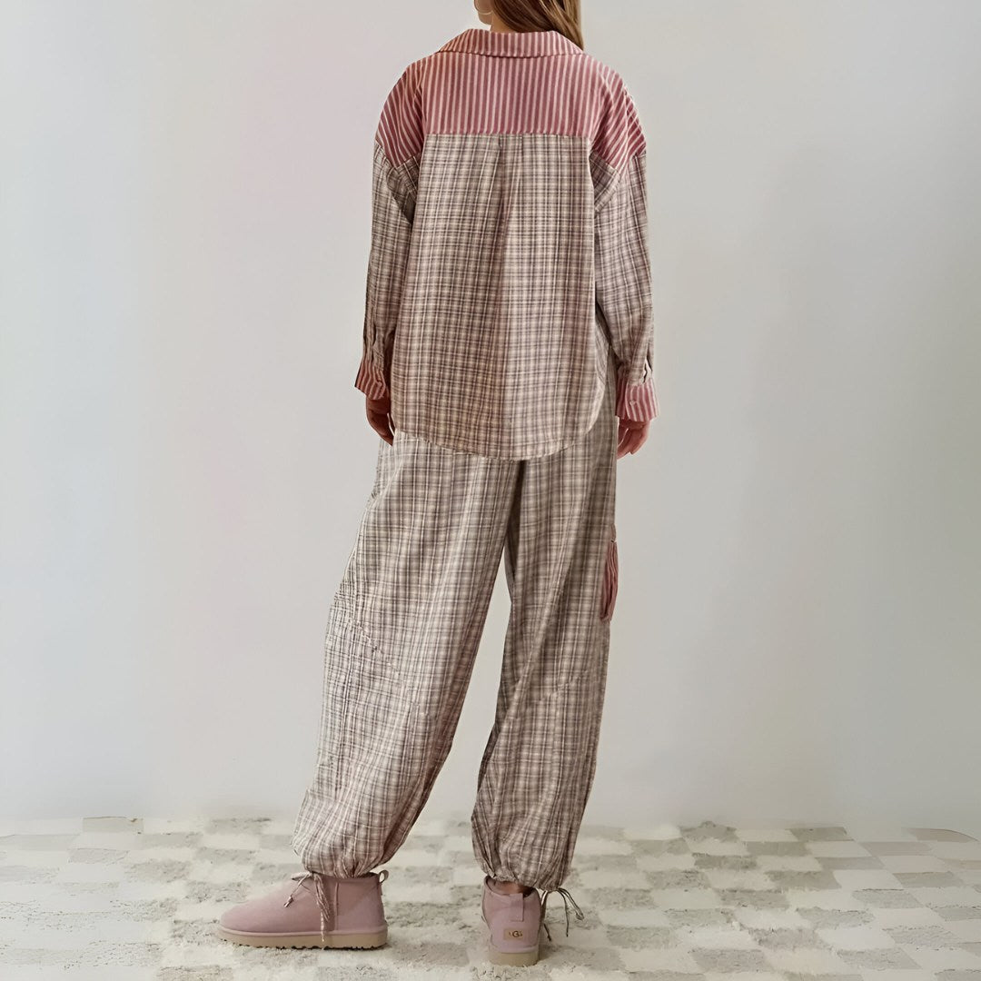Chiara Relaxed Plaid Pyjama Set