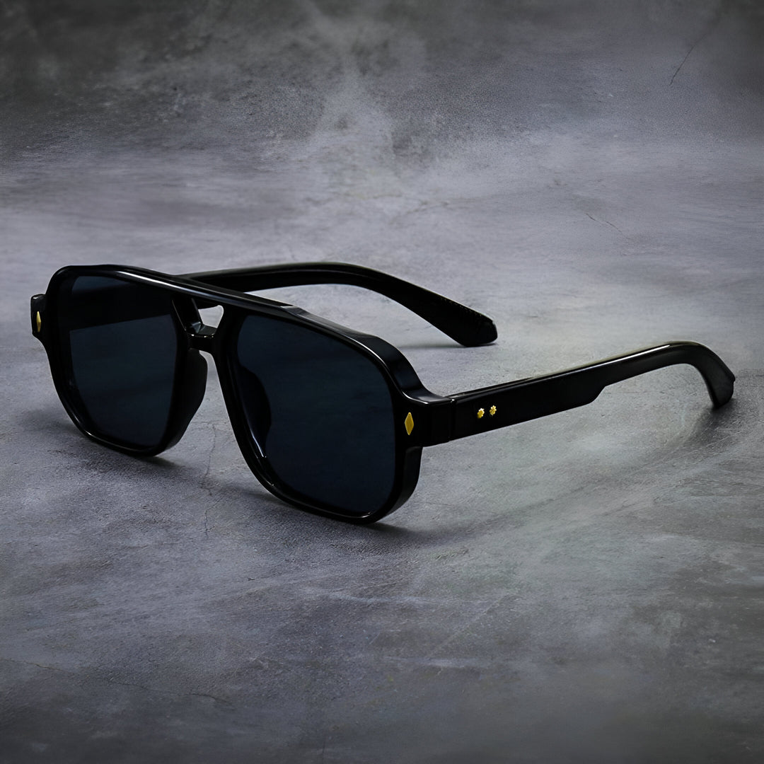 Luciano Retro Aviator Sunglasses
