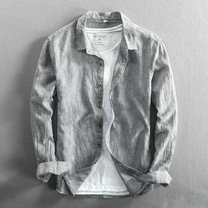 Sergio Linen Striped Shirt
