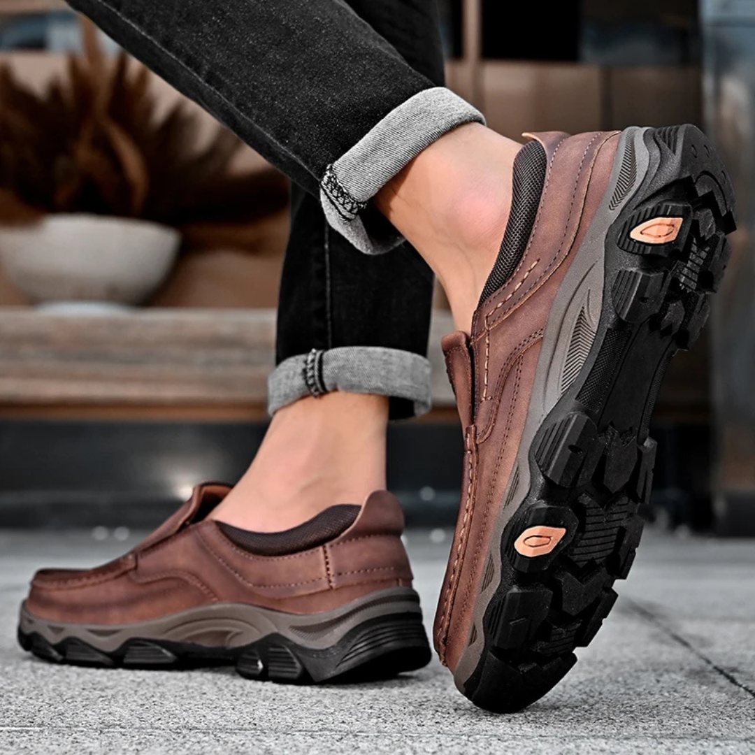 Dario Trail Leather Slip-Ons