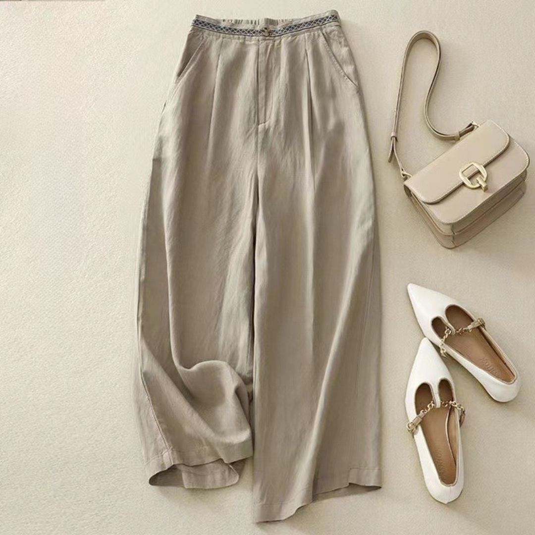 Inès Wide-Leg Summer Pants