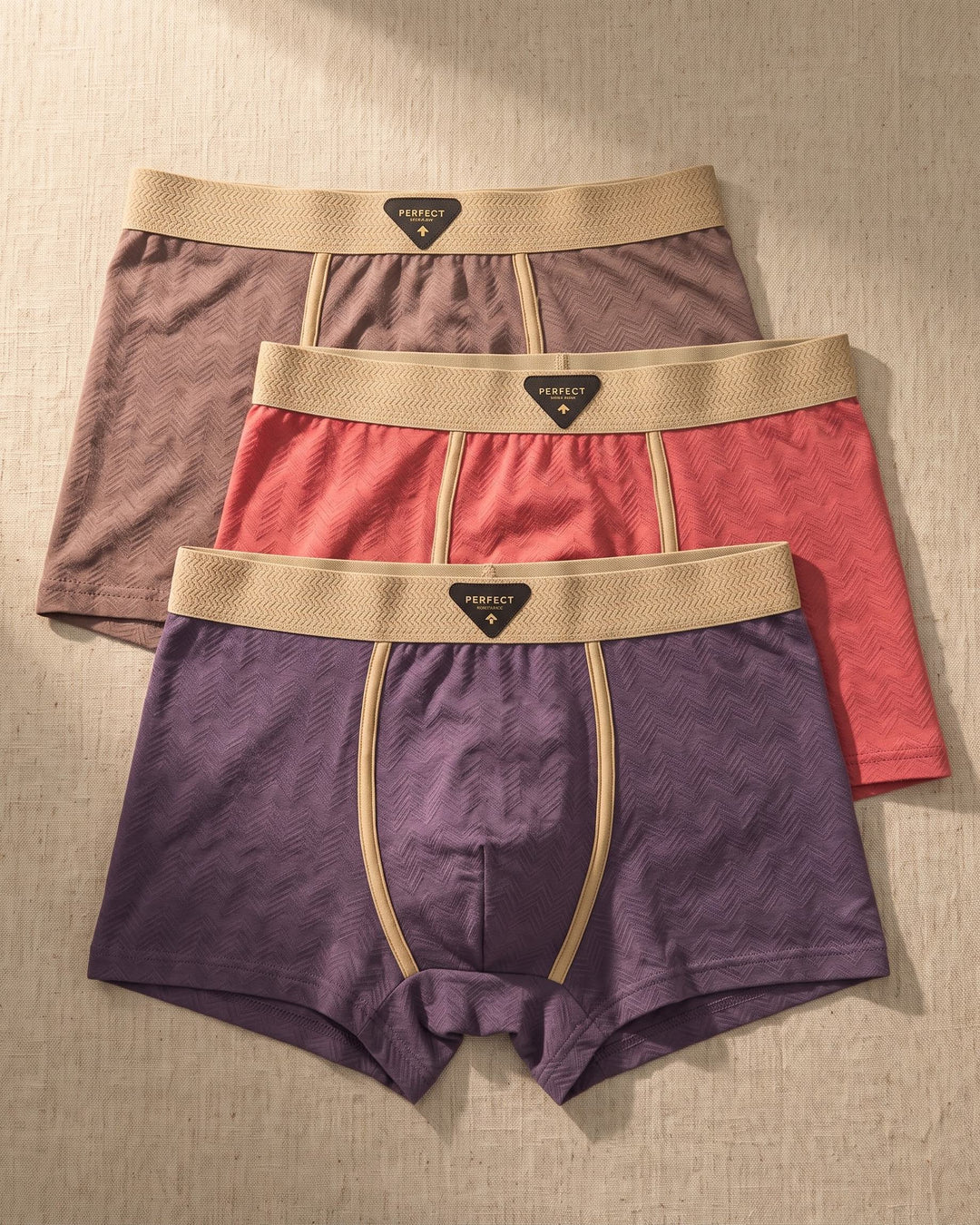 Vincenzo Chevron Cotton Trunks