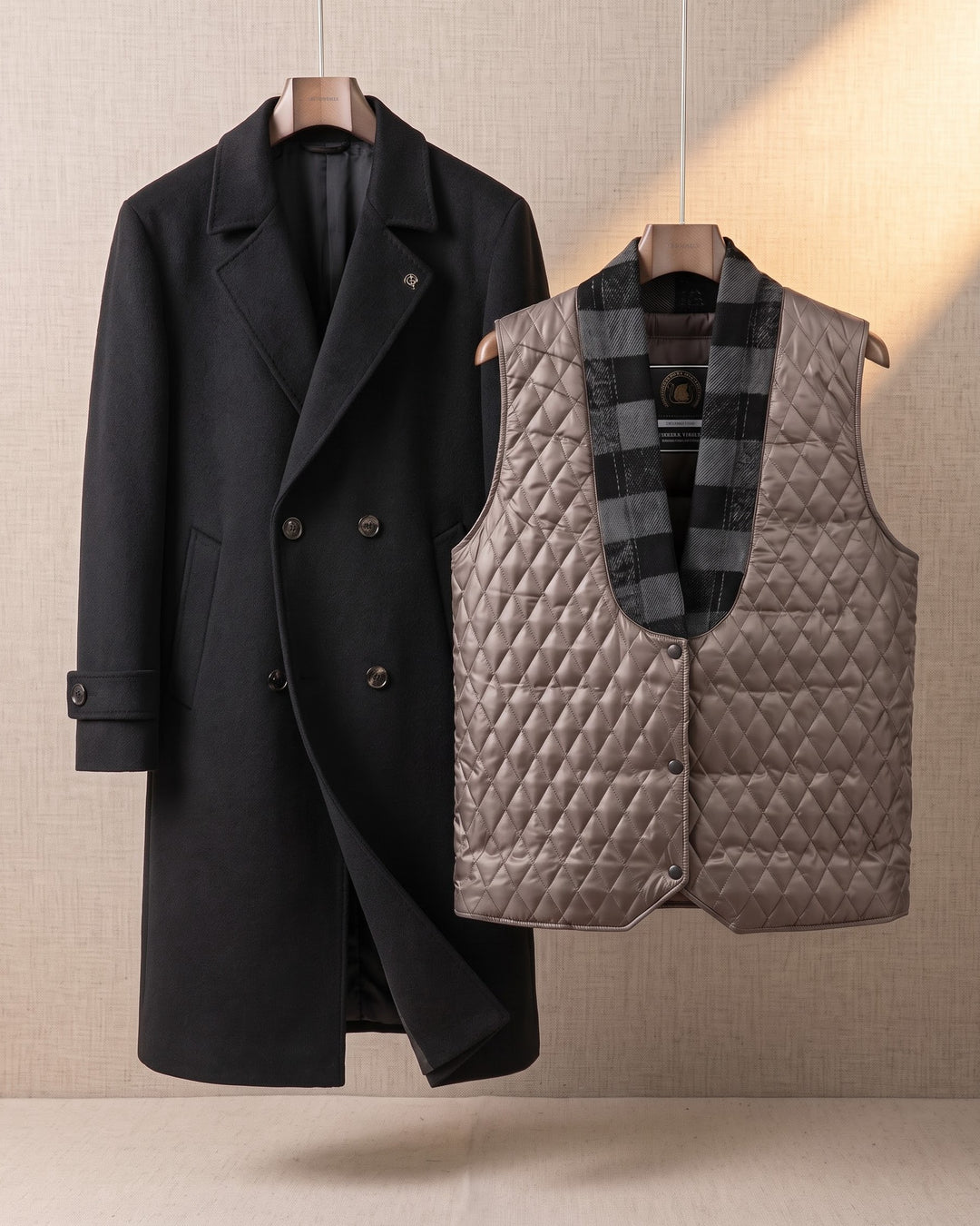 Roman Cashmere Layered Coat