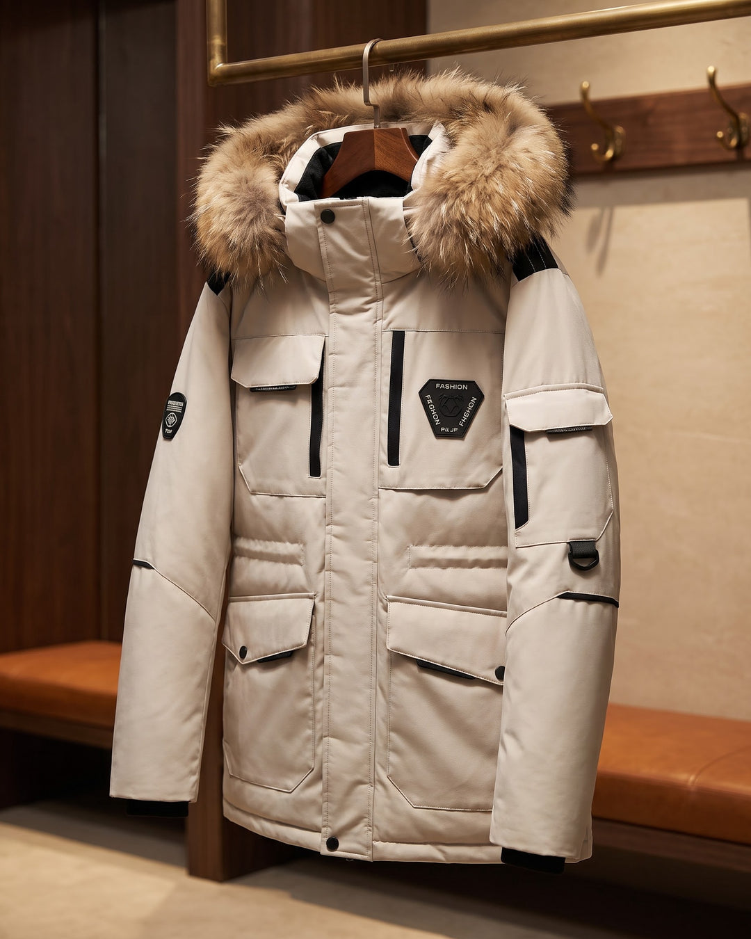 Francesco Fur-Trimmed Parka Jacket