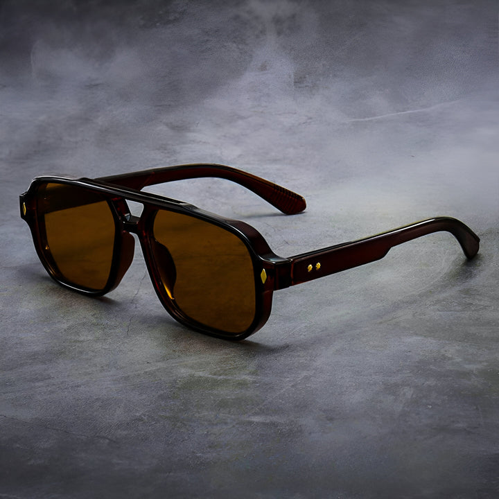 Luciano Retro Aviator Sunglasses