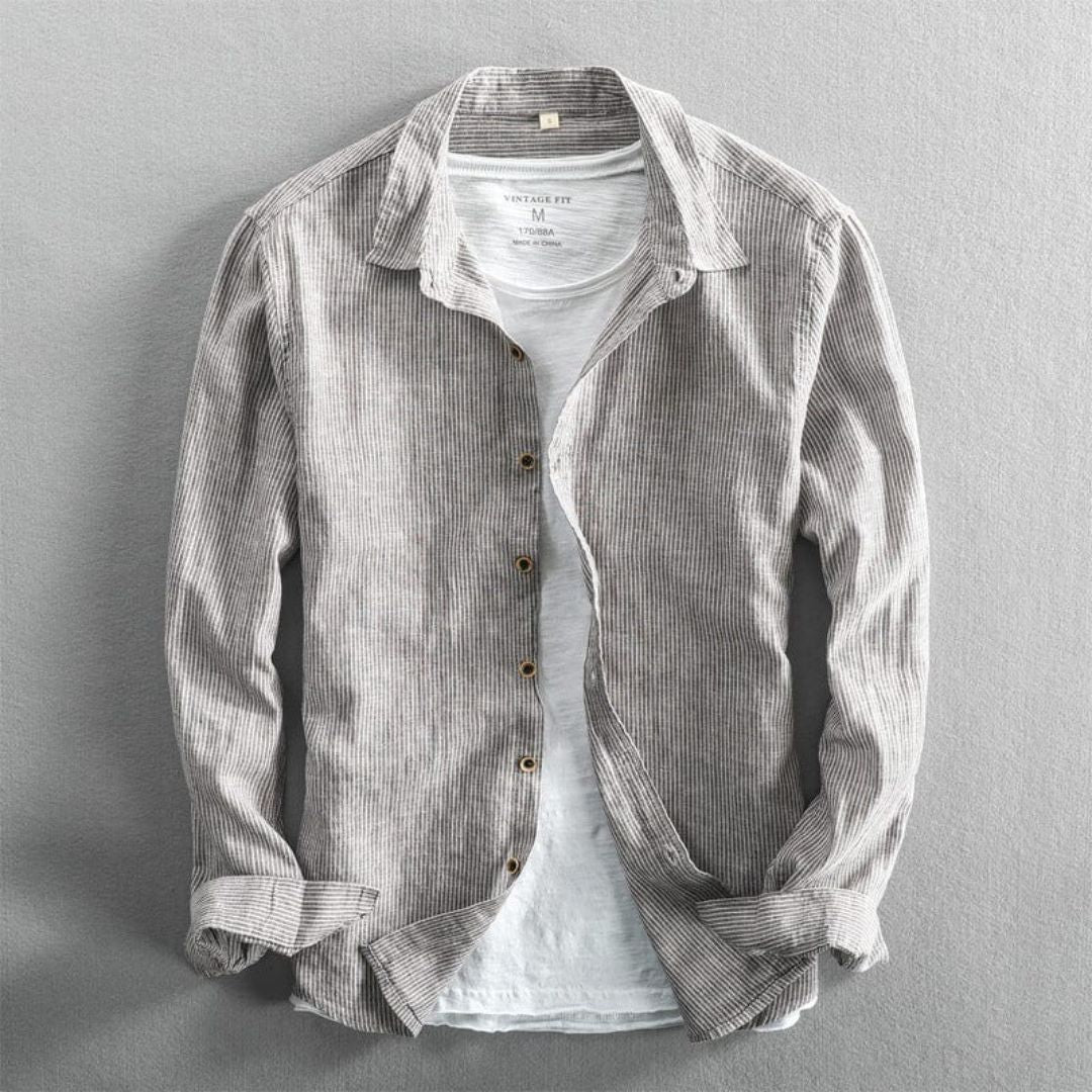 Sergio Linen Striped Shirt